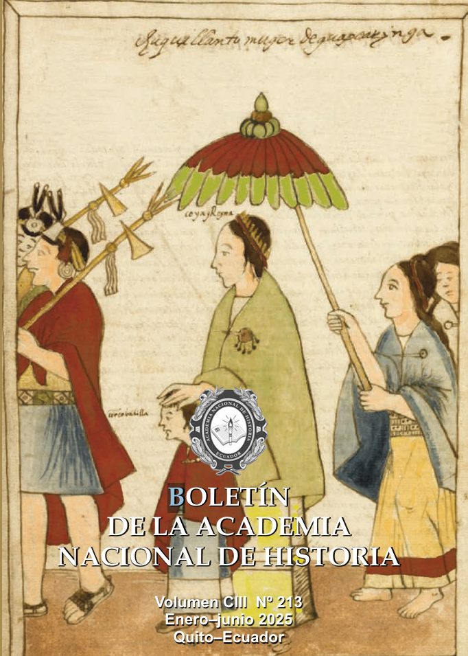 					Ver Vol. 103 Núm. 213 (2025): BOLETÍN DE LA ACADEMIA NACIONAL DE HISTORIA Vol. CIII No 213 (Enero-Junio 2025)
				